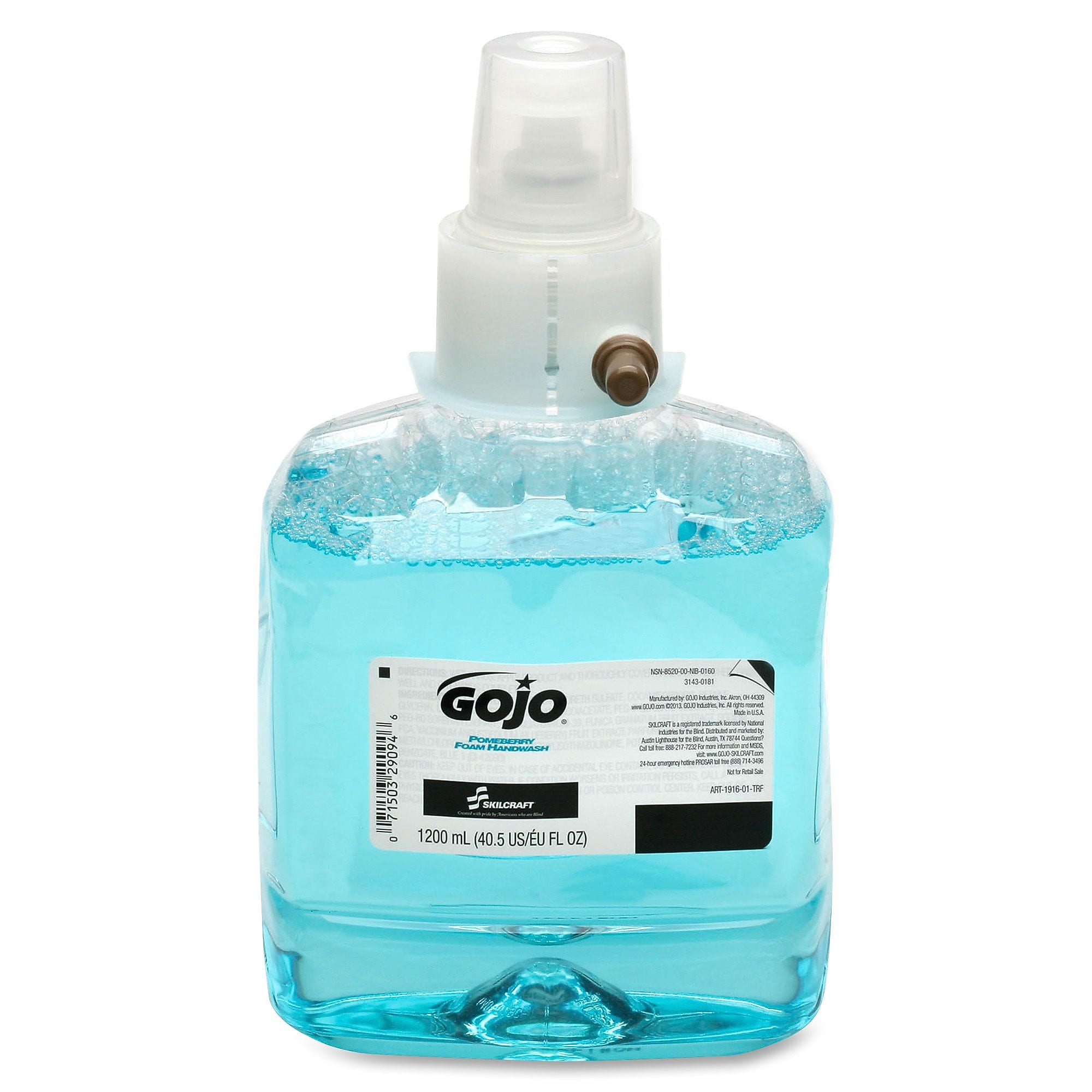 AbilityOne GOJO Handwash Refill, Pomegranate Scent , 40.6 fl oz (NSN6492723)