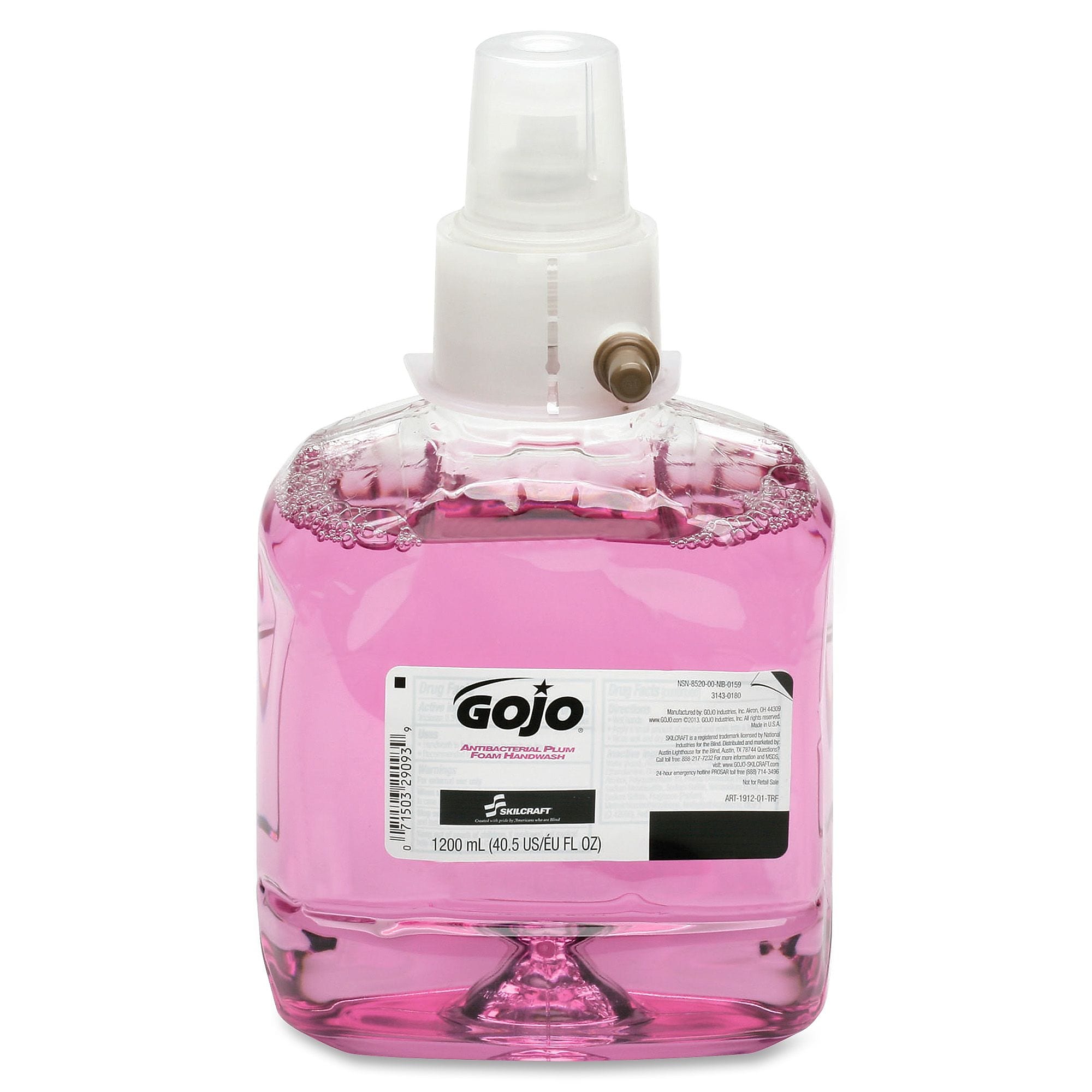 AbilityOne GOJO Foam Handwash Refill , Plum Scent , 40.6 fl oz (NSN6492724)