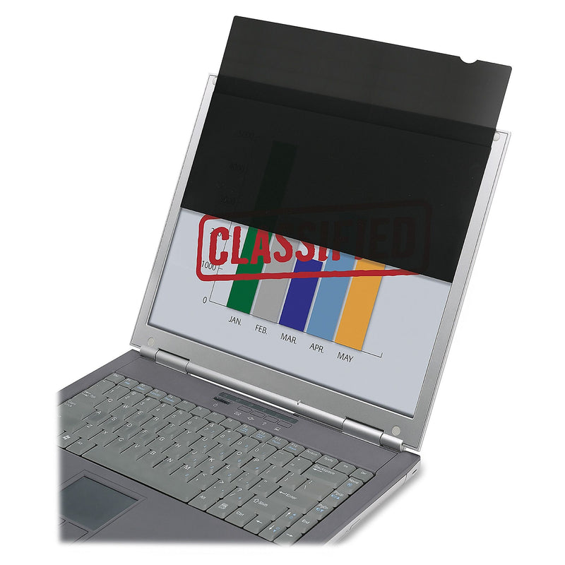 SKILCRAFT Frameless Privacy Filter Black, For 23"Notebook