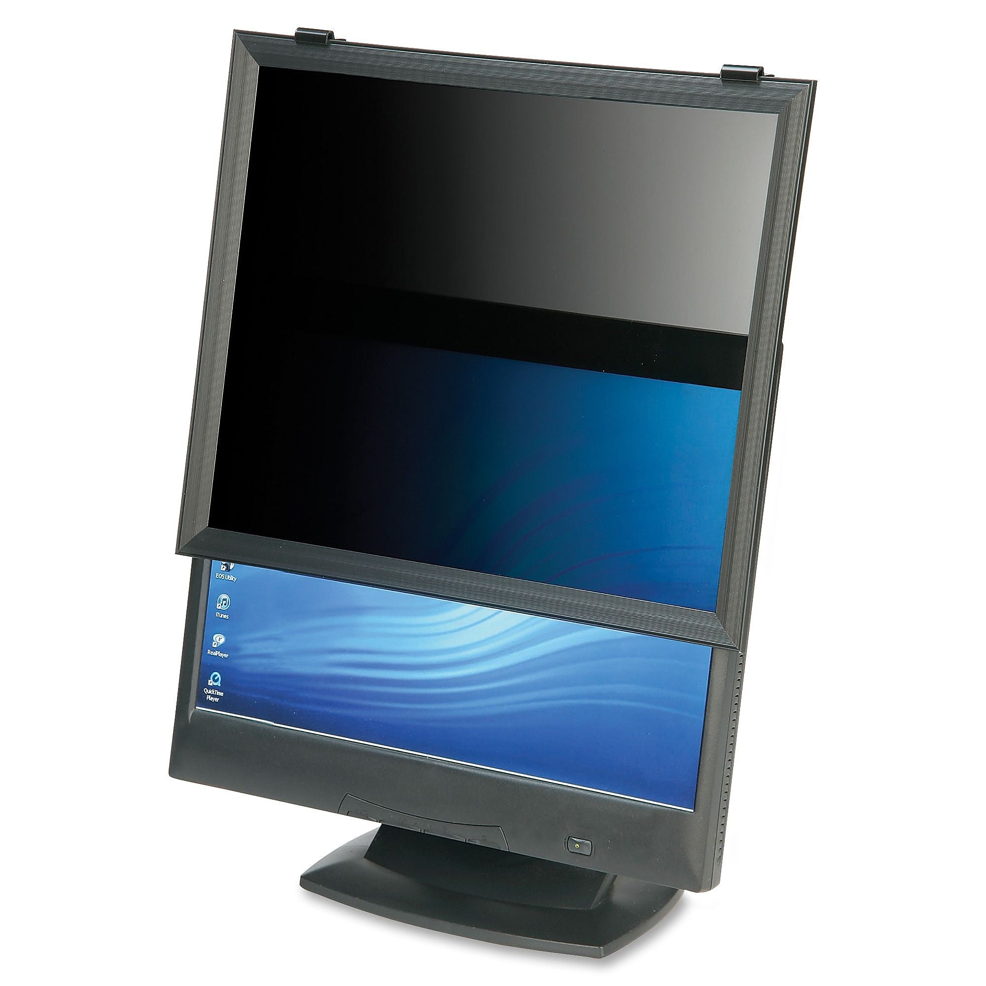 AbilityOne SKILCRAFT LCD Monitor Framed Privacy Filter Black, For 20"Monitor