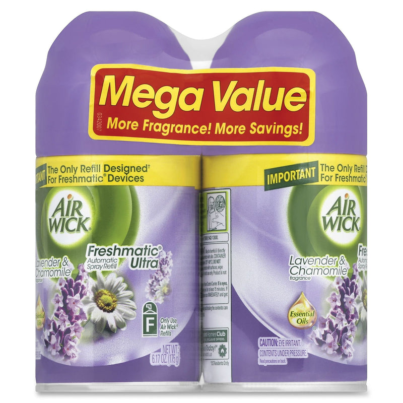 Air Wick® Lavender Scent Refill, Spray, 6.17 oz, Lavender, 60 Day, 2/Pack, Odor Neutralizer, Long Lasting