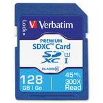 Verbatim Premium 128GB SDXC Memory Card, Class 10, UHS-I (44025)