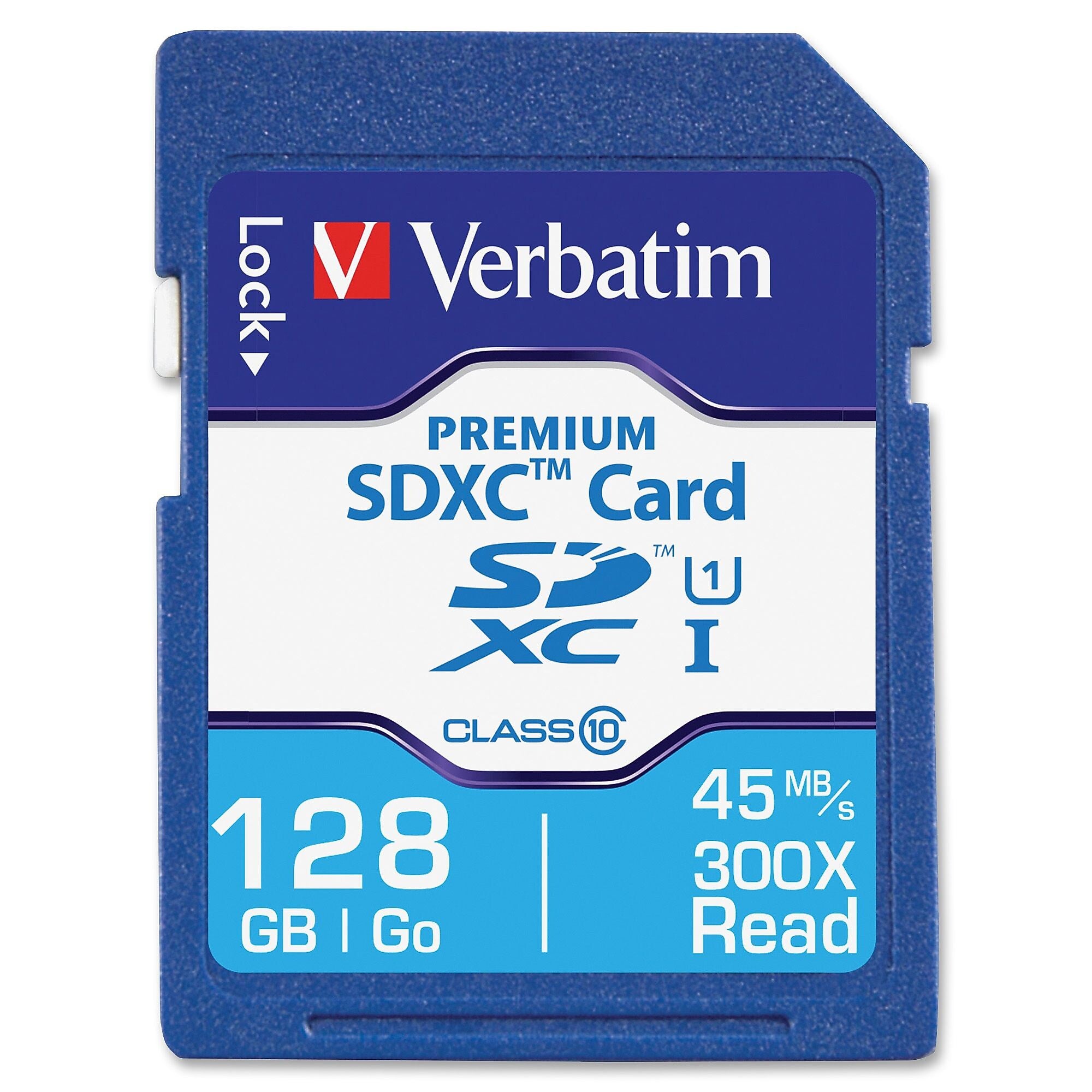 Verbatim Premium 128GB SDXC Memory Card, Class 10, UHS-I (44025)