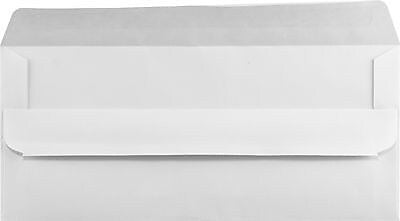 LUX #9 Window Envelopes, 3 7/8" x 8 7/8", White w/ Simple Seal, 50 Qty (45313-50)