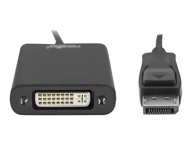 Rocstor® Y00DVI-BK 5.9" DisplayPort to DVI-D Audio/Video Adapter, Black