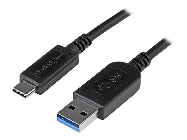 StarTech 3.3' USB-C to USB-A Cable, Male to Male, Black (USB31AC1M)