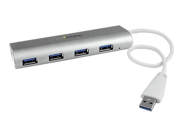 StarTech ST43004UA 4-Port USB 3.0 Hub, Silver