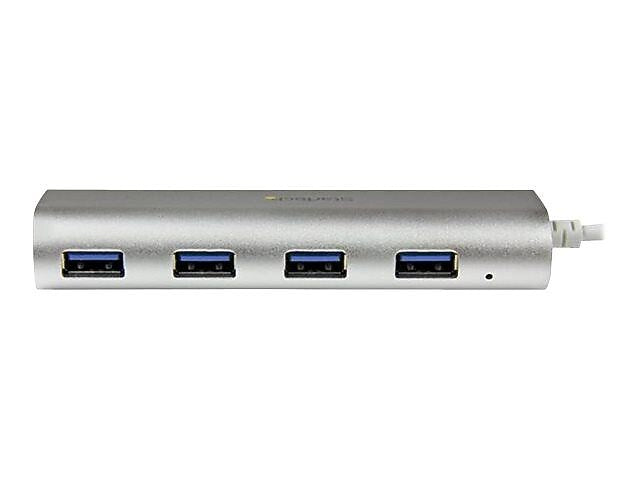 StarTech ST43004UA 4-Port USB 3.0 Hub, Silver
