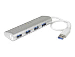 StarTech ST43004UA 4-Port USB 3.0 Hub, Silver