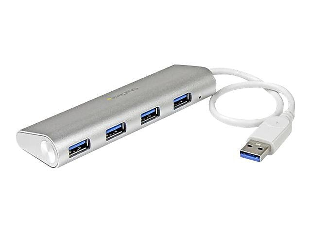 StarTech ST43004UA 4-Port USB 3.0 Hub, Silver