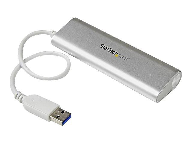 StarTech ST43004UA 4-Port USB 3.0 Hub, Silver