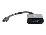 C2G® 29482 8" USB-C to DisplayPort Adapter Converter, Black
