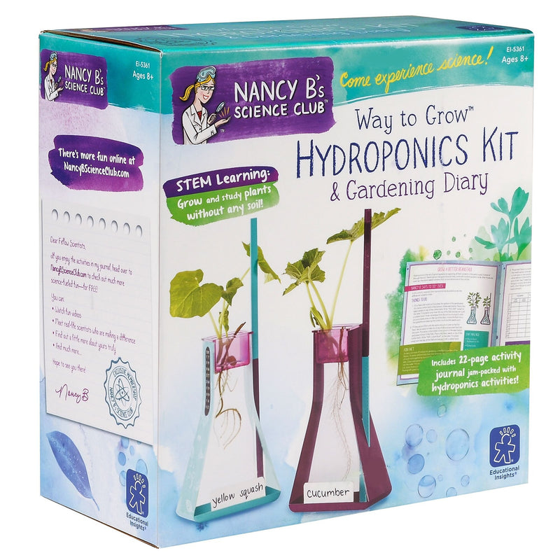 Educational Insights Nancy B's Science Club Way to Grow Hydroponics Kit and Gardening Diary (5361)