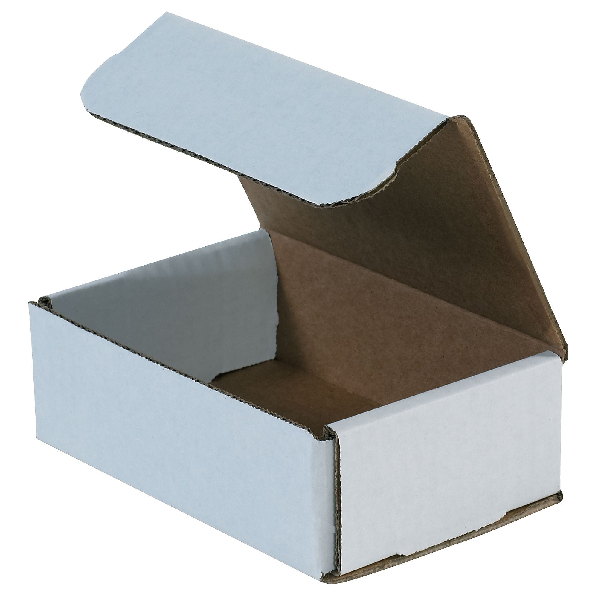SI Products Corrugated Mailers, 6" x 4" x 2", White, 50/Bundle (M642)