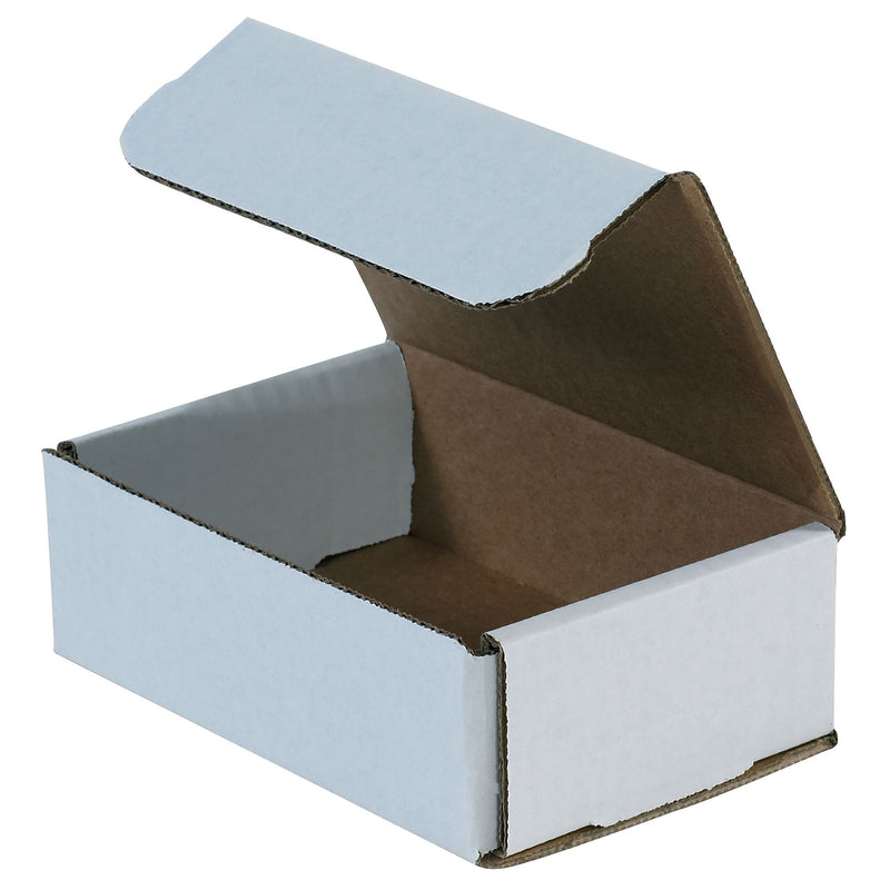 SI Products Corrugated Mailers, 6" x 4" x 2", White, 50/Bundle (M642)