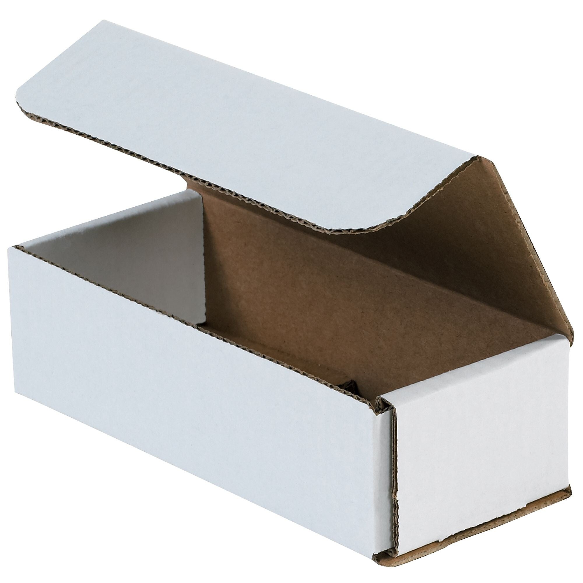 SI Products Corrugated Mailers,7" x 3" x 2", White, 50/Bundle (M732)