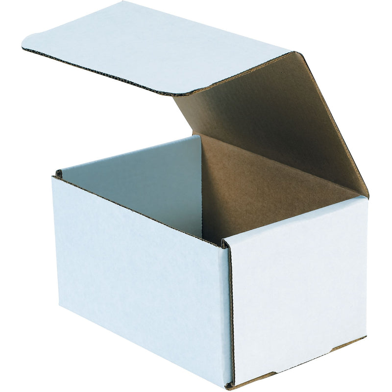 SI Products Corrugated Mailers, 7" x 5" x 4", White, 50/Bundle (M754)
