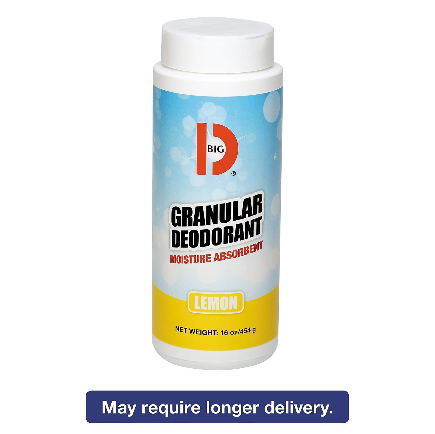Big-D Granular Deodorant, Lemon, 16oz, Shaker Can, 12/carton