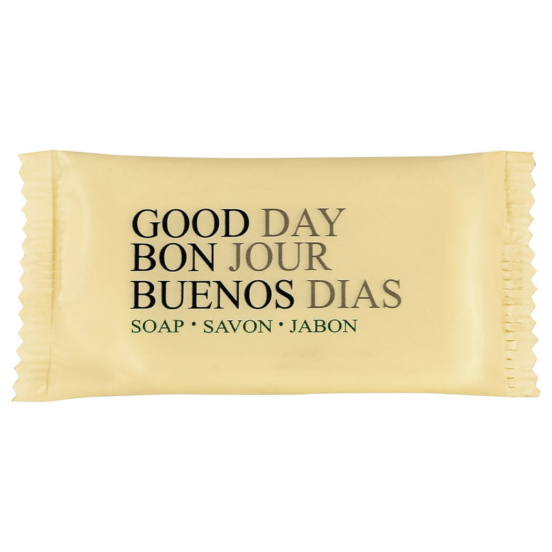 Good Day Soap Amenity Bar Soap, Pleasant Scent, 3/4 Oz, 1000 Per Carton