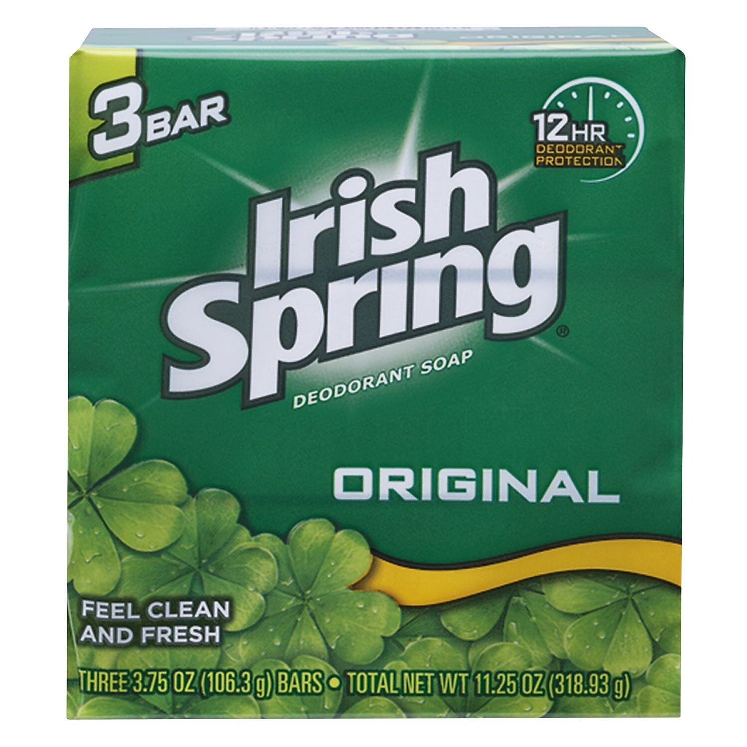 Irish Spring Bar Soap, Clean Fresh Scent, 54/Carton (CPC14177)