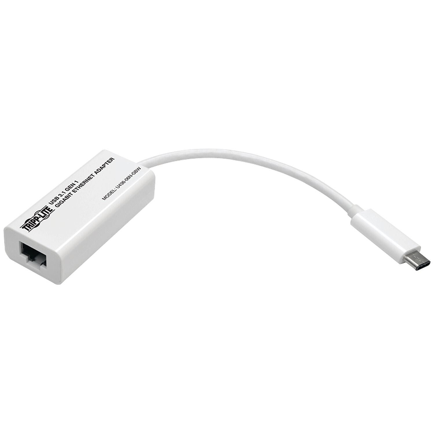 Tripp Lite USB Gigabit Ethernet Adapter (TRPU43606NGBW)