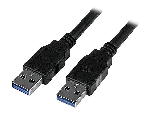 StarTech USB3SAA3MBK 9.8' USB 3.0 Male to Male Cable, Black