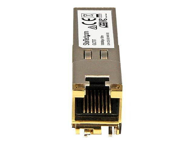 StarTech.com® RJ45 Hot-Pluggable SFP (mini-GBIC) Transceiver (GLCTST)