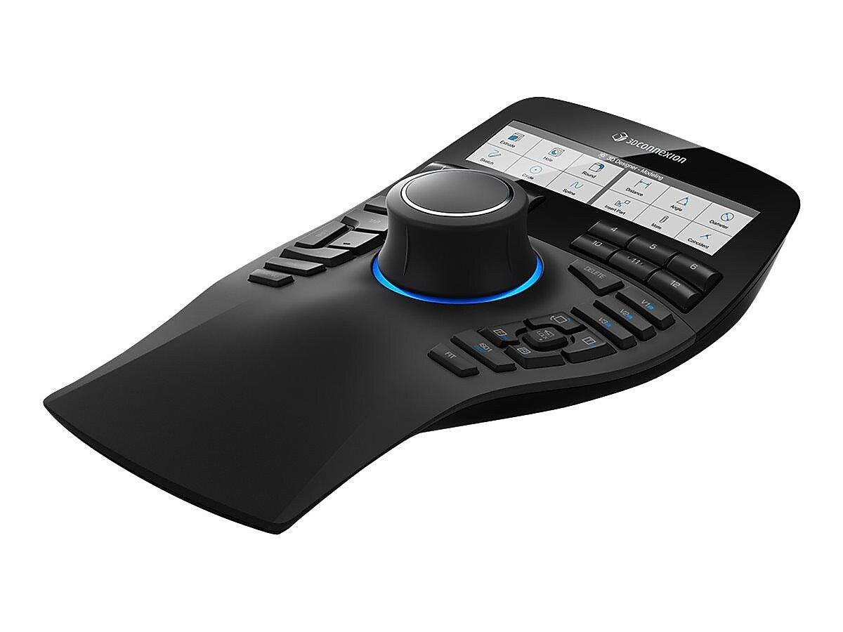 3Dconnexion SpaceMouse Enterprise Ambidextrous USB Mouse, Black (3DX-700056)