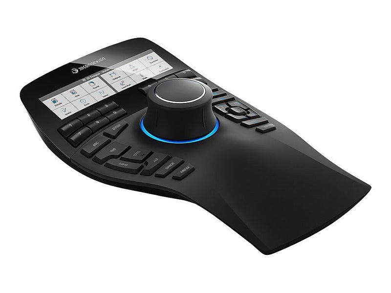 3Dconnexion SpaceMouse Enterprise Ambidextrous USB Mouse, Black (3DX-700056)