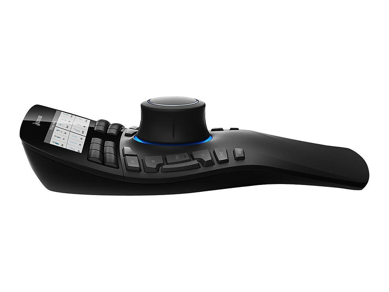 3Dconnexion SpaceMouse Enterprise Ambidextrous USB Mouse, Black (3DX-700056)