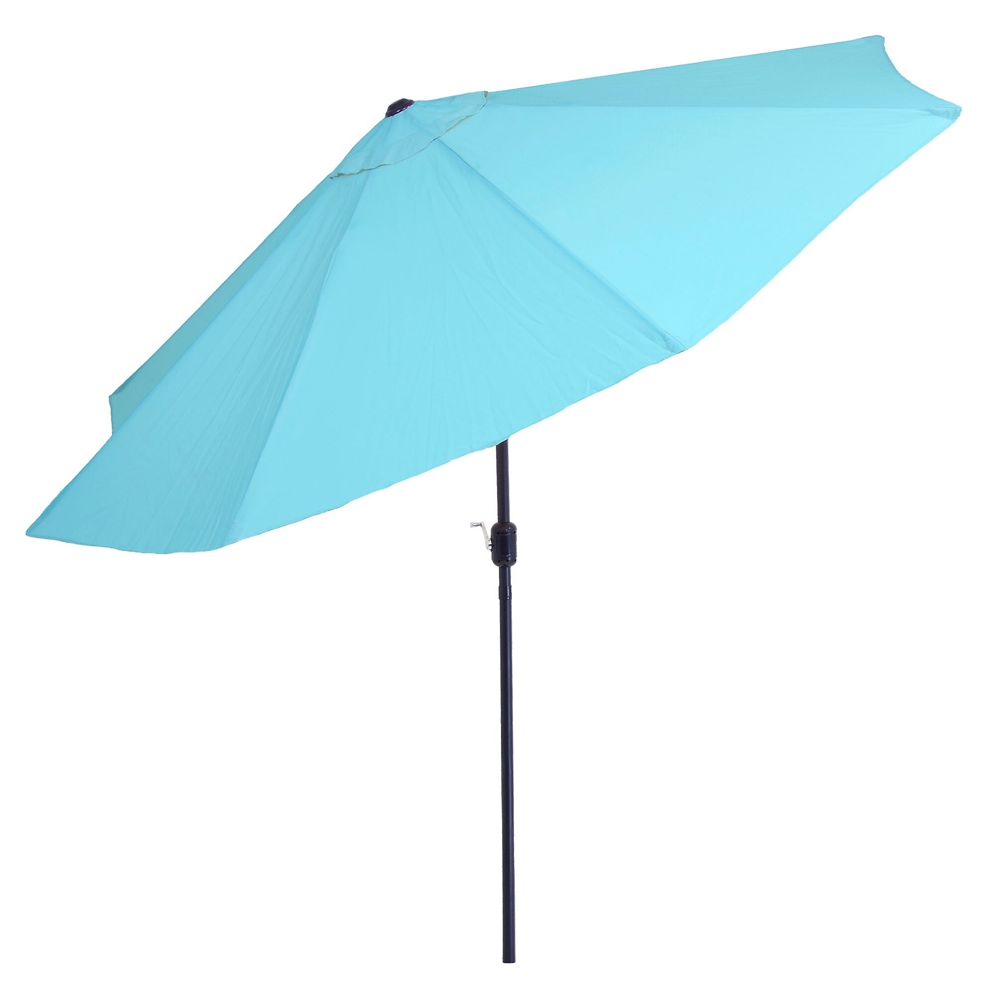Pure Garden 10 Foot Aluminum Patio Umbrella with Auto Tilt, Blue (M150002)