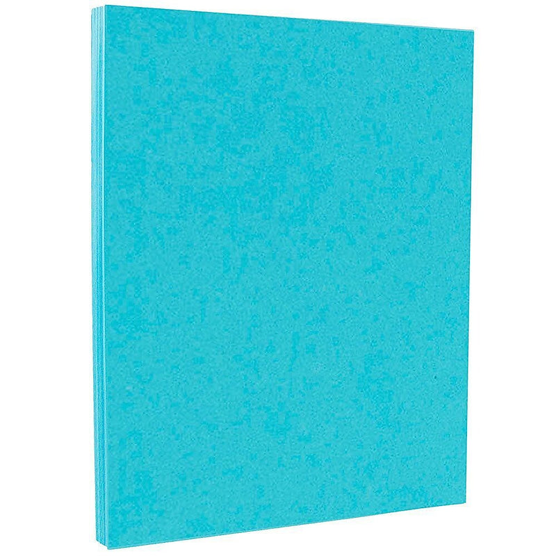 JAM Paper 65 lb. Cardstock Paper, 8.5" x 11", Blue, 250 Sheets/Ream (101899B)
