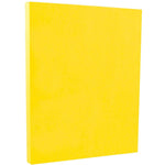 JAM Paper 65 lb. Cardstock Paper, 8.5" x 11", Yellow, 50 Sheets/Pack (104018)