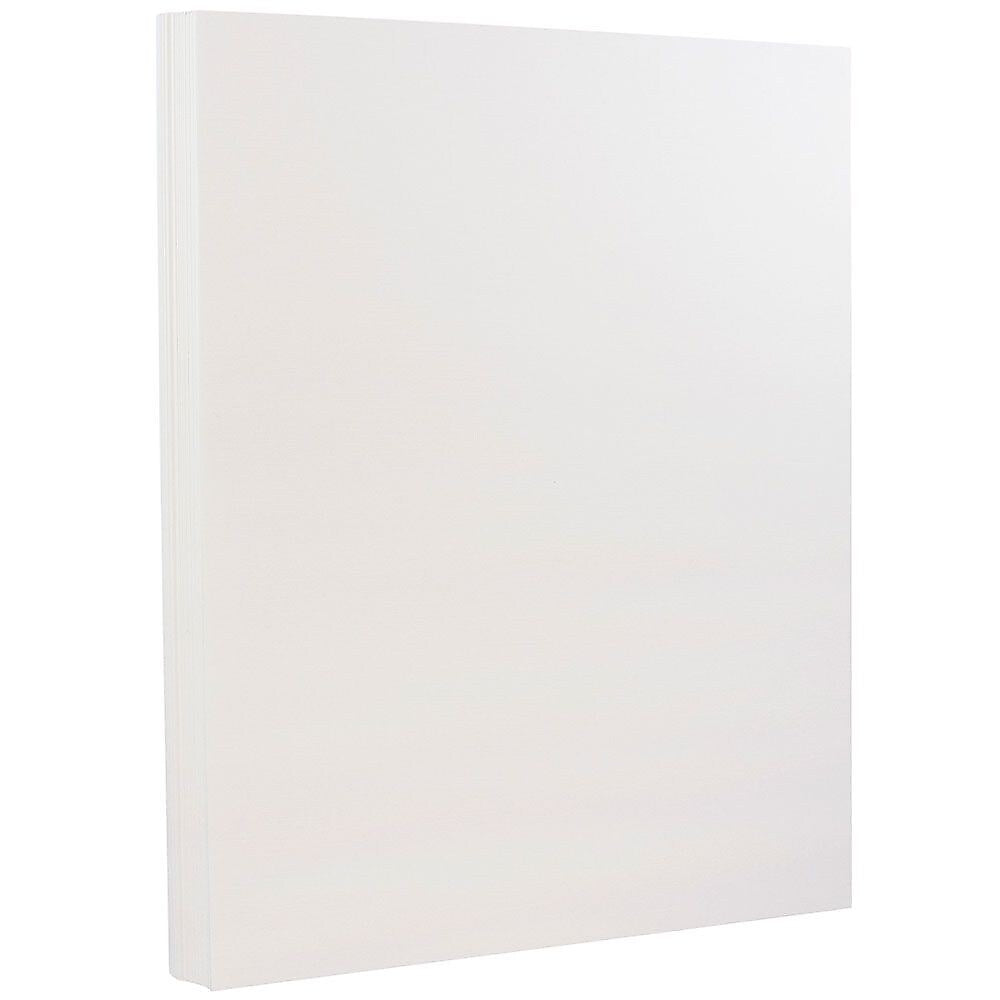JAM Paper® Strathmore 24lb Paper, 8.5 x 11, Bright White Linen, 100 Sheets/Pack (143920)