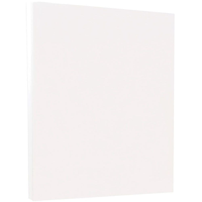 JAM Paper Vellum Bristol 67 lb. Cardstock Paper, 8.5" x 11", White, 50 Sheets/Pack (169834)