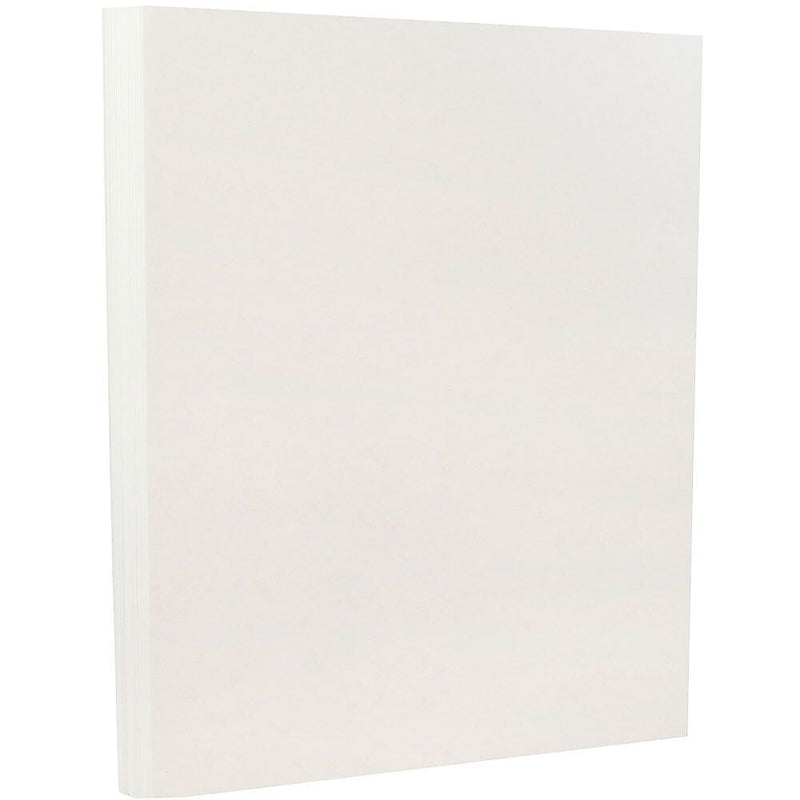 JAM Paper Parchment 65 lb. Cardstock Paper, 8.5" x 11", White, 250 Sheets/Ream (171114B)