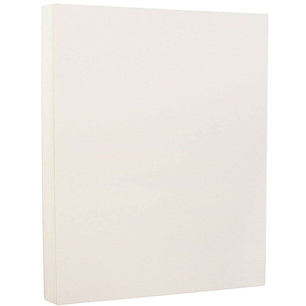 JAM Paper® Strathmore 24lb Paper, 8.5 x 11, Natural White Laid, 100 Sheets/Pack (300161)