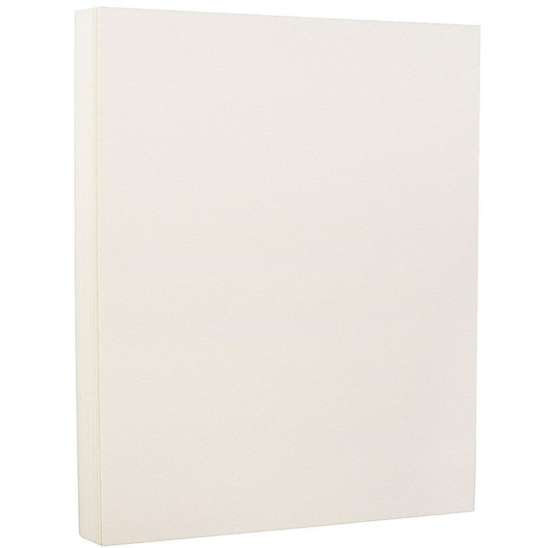 JAM Paper® Strathmore 24lb Paper, 8.5 x 11, Natural White Laid, 100 Sheets/Pack (300161)