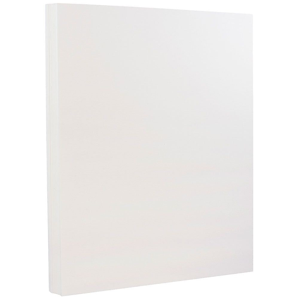 JAM Paper® Strathmore 28lb Paper, 8.5 x 11, Bright White Wove, 100 Sheets/Pack (300230)