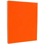 JAM Paper 65 lb. Cardstock Paper, 8.5" x 11", Orange, 250 Sheets/Ream (1033879B)
