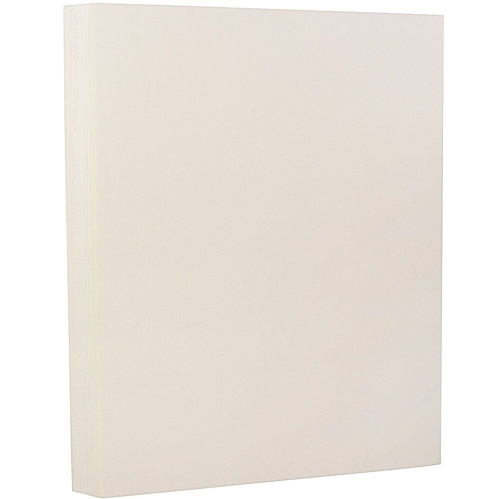 JAM Paper Strathmore 130 lb. Cardstock Paper, 8.5" x 11", Natural White, 25 Sheets/Pack (1196724)