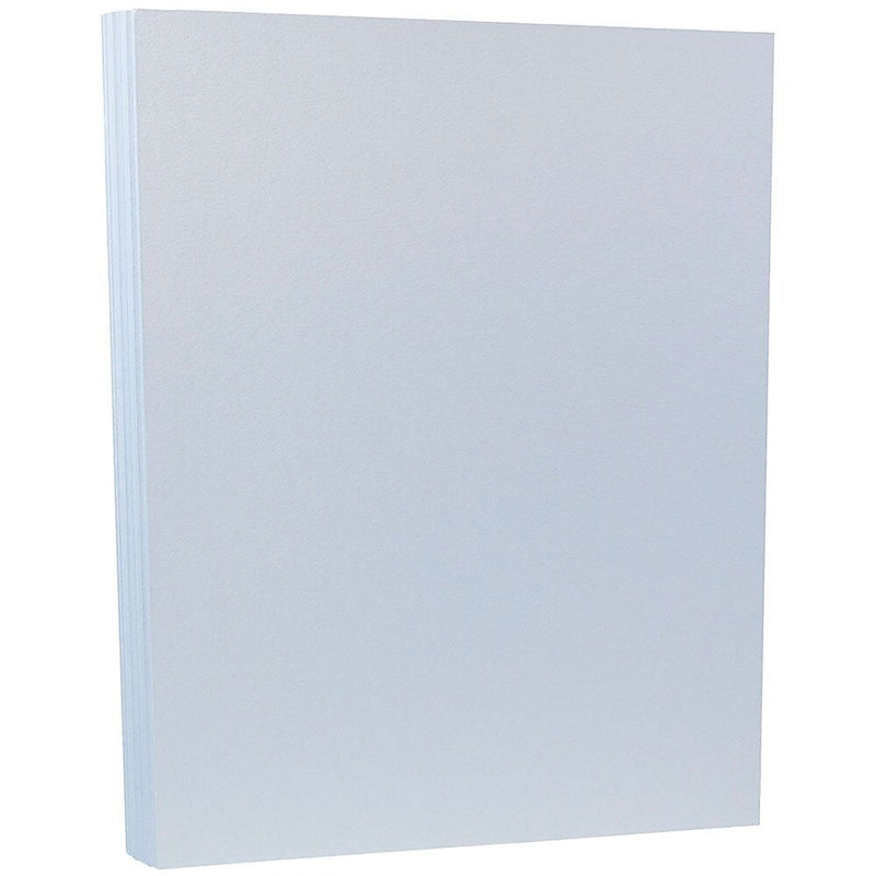 JAM Paper 100 lb. Cardstock Paper, 8.5" x 11", Baby Blue, 50 Sheets/Pack (5155792)