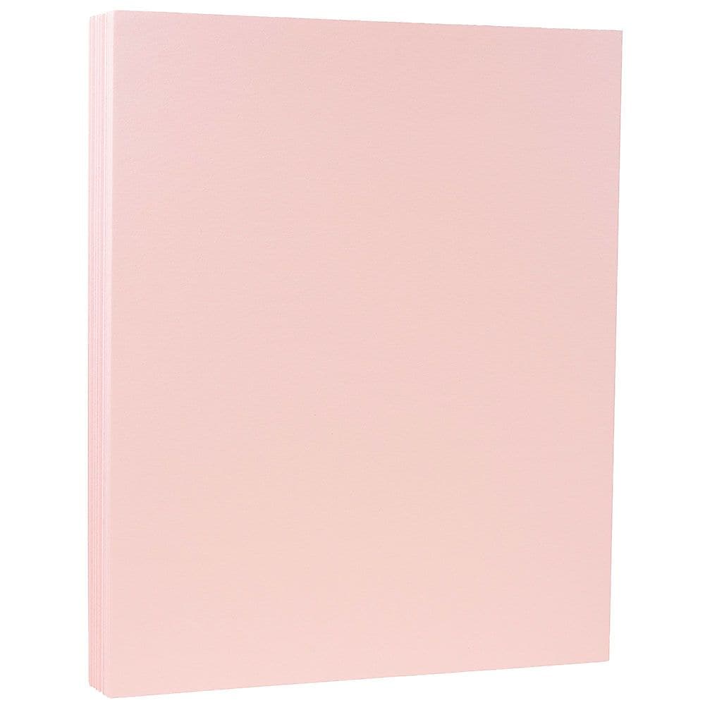 JAM Paper Matte Colored 8.5" x 11" Color Copy Paper, 32 lbs. Baby Pink, 50 Sheets/Pack (5155793)