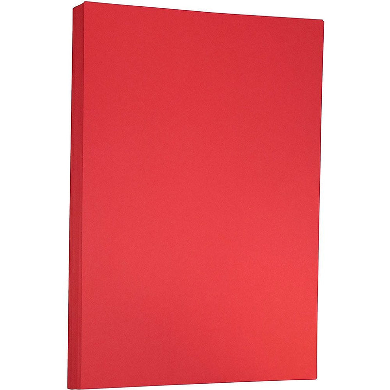 JAM Paper Matte Colored 11" x 17" Color Copy Paper, 32 lbs. Re-Entry Red, 100 Sheets/Pack (16728462)