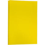 JAM Paper Matte Colored 11" x 17" Paper, 24 lbs., Yellow, 100 Sheets/Pack (16728463)