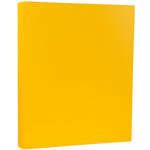 JAM Paper 100 lb. Cardstock Paper, 8.5" x 11", Sunflower Yellow, 50 Sheets/Pack (16729203)