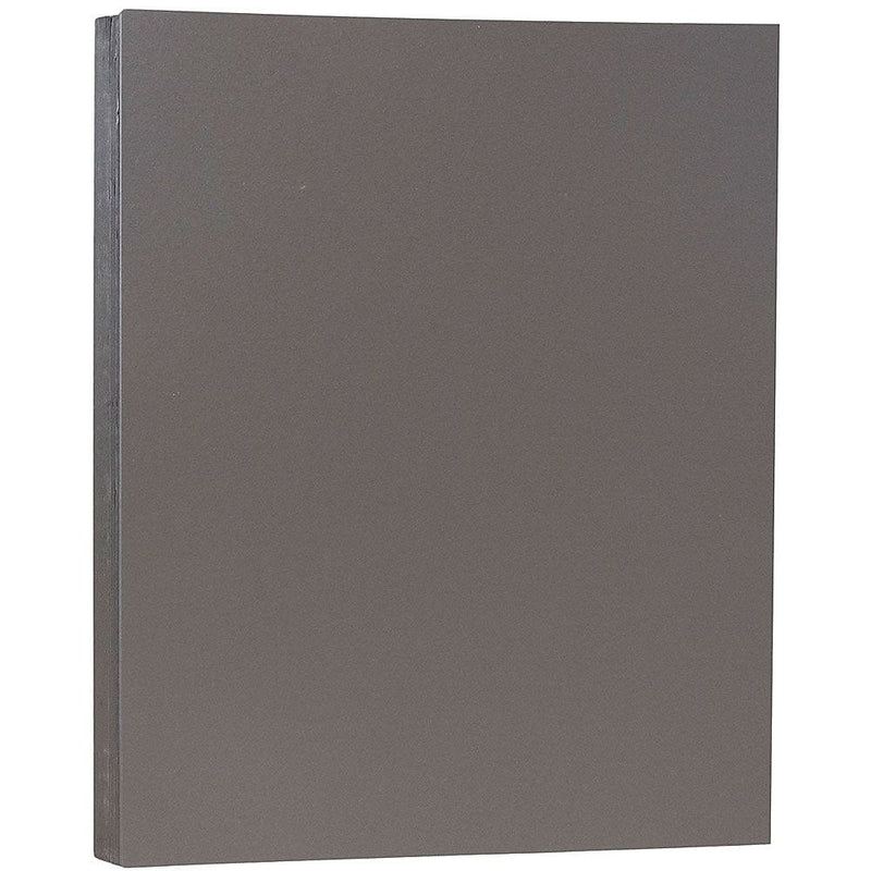 JAM Paper 100 lb. Cardstock Paper, 8.5" x 11", Dark Gray, 250 Sheets/Ream (26396471B)
