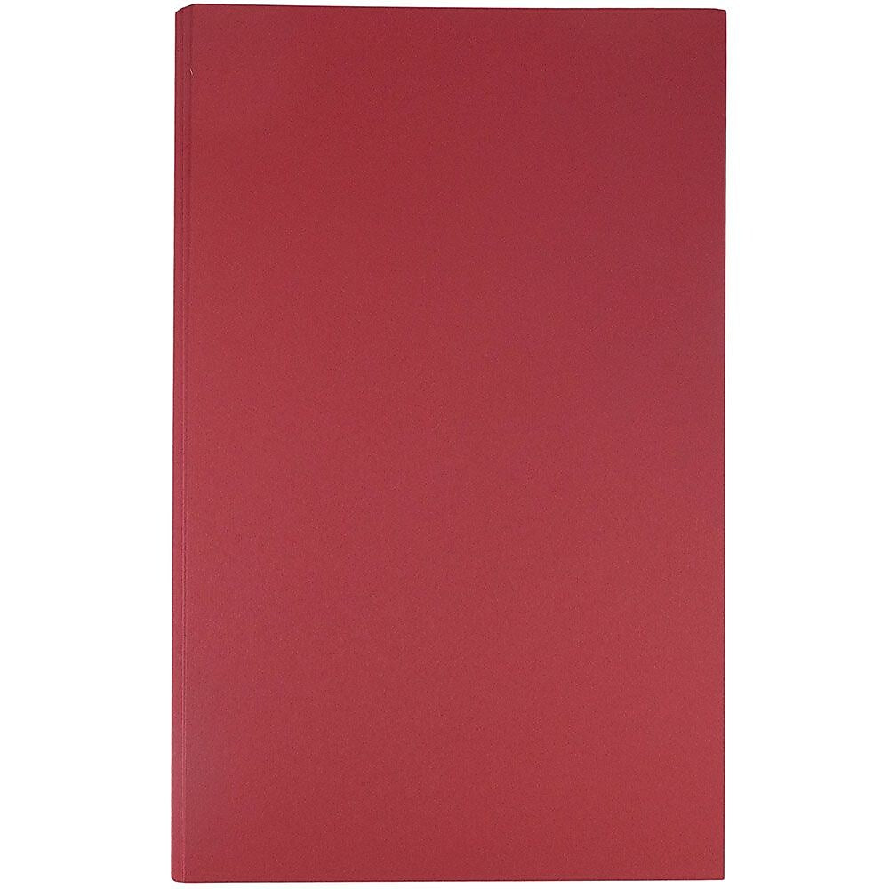 JAM Paper Matte Colored 8.5" x 14" Color Copy Paper, 32 lbs. Dark Red, 50 Sheets/Pack (64429520)