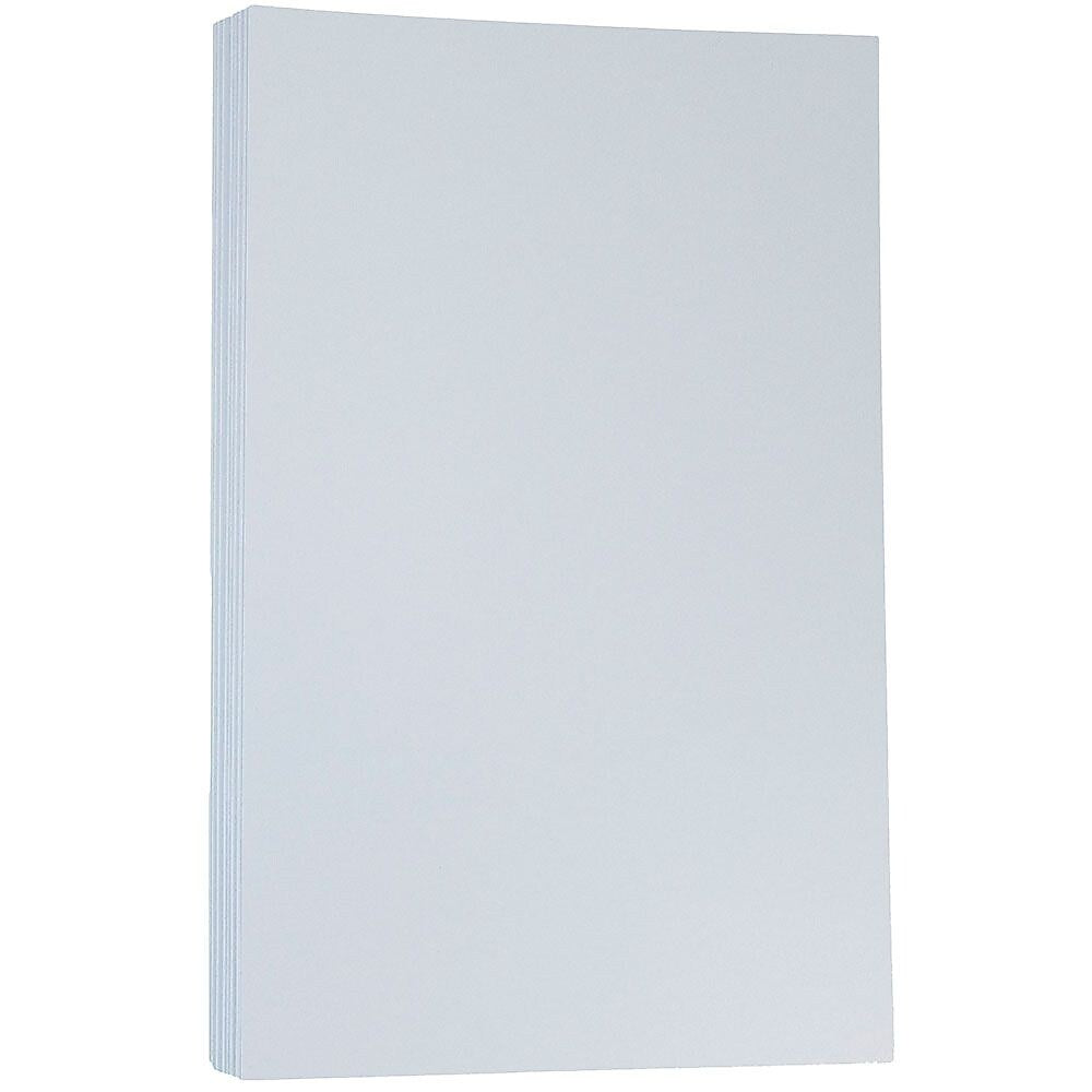 JAM Paper Matte Colored 8.5" x 14" Color Copy Paper, 32 lbs. Baby Blue, 50 Sheets/Pack (76329463)