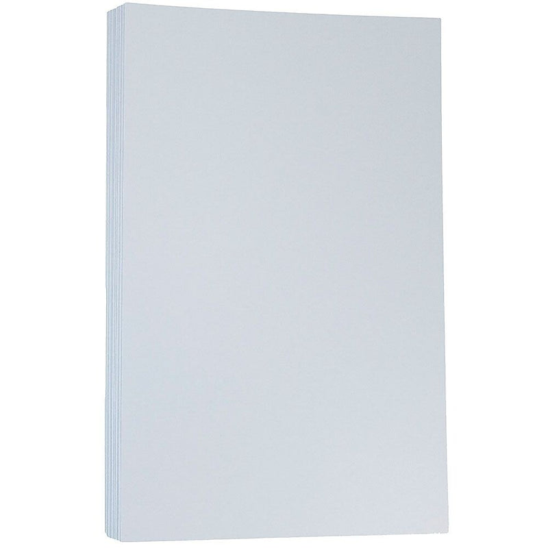 JAM Paper Matte Colored 8.5" x 14" Color Copy Paper, 32 lbs. Baby Blue, 50 Sheets/Pack (76329463)